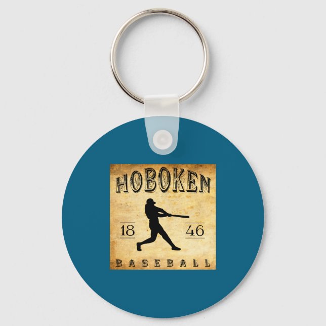 Chaveiro 1846 Hoboken New Jersey Baseball  (Frente)