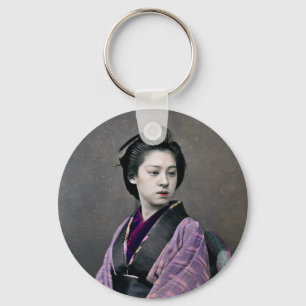 Chaveiro 1870 Linda Mulher Japonesa