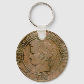 Chaveiro 1871 Francês 10 Centavos