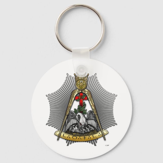 Chaveiro 18.o grau: Cavaleiro da Rosa Croix (Frente)