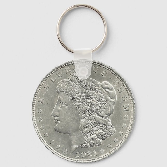 Chaveiro 1921 Morgan Silver Dollar Key Chain (Frente)