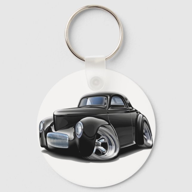 Chaveiro 1941 Willys Black Car (Frente)