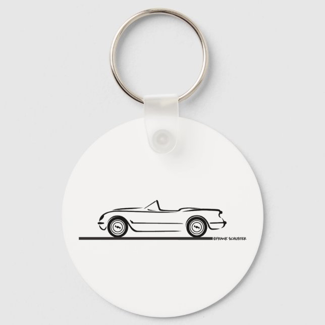 Chaveiro 1953 1954 1955 Corvette (Frente)