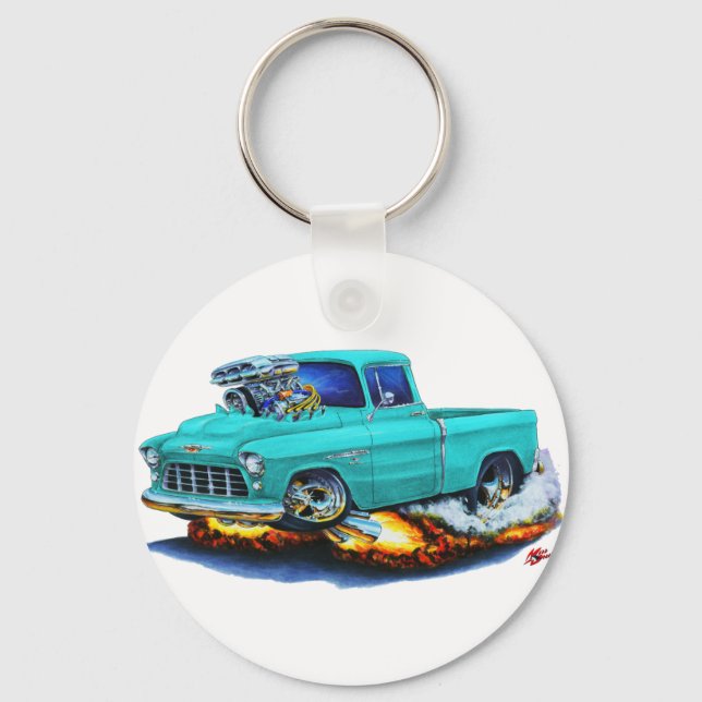 Chaveiro 1955 Chevy Pickup Turquoise Truck (Frente)