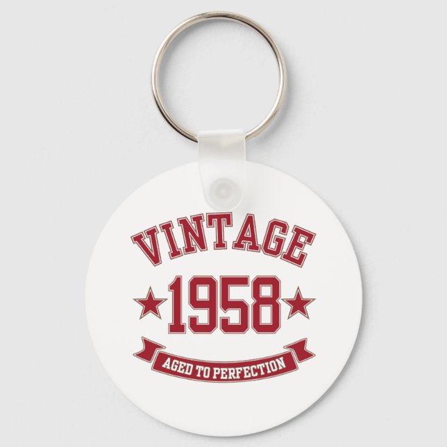 Chaveiro 1958 Vintage Envelhecido até Perfecção (Frente)