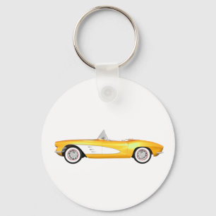 Chaveiro 1961 Corvette C1: Conclusão Amarela:
