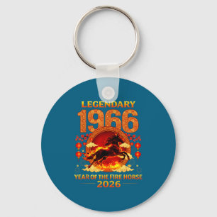 Chaveiro 1966 Ano Do Cavalo De Fogo 60º Aniversário Chinês 