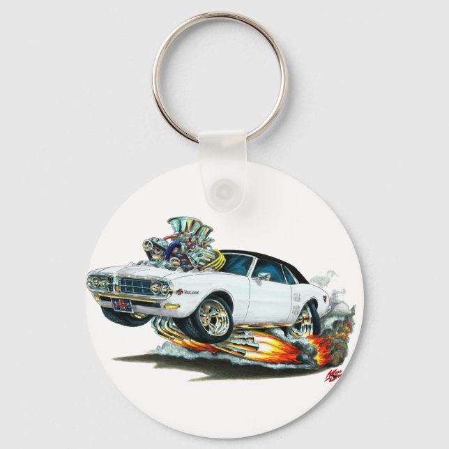 Chaveiro 1967-68 Firebird White-Black Top (Frente)