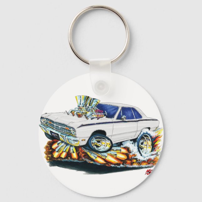 Chaveiro 1968-71 Carro Branco Dart Dart (Frente)