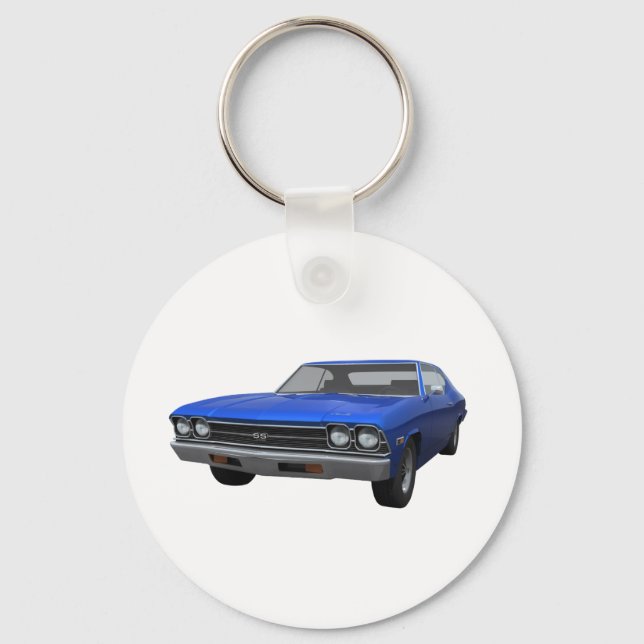 Chaveiro 1969 Chevelle SS: Fim Azul (Frente)