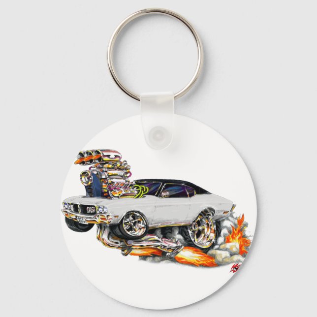Chaveiro 1970-72 Carro Branco Buick GS (Frente)