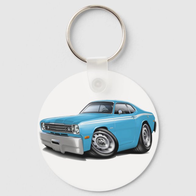 Chaveiro 1970-74 Duster Lt Carro Branco Azul (Frente)