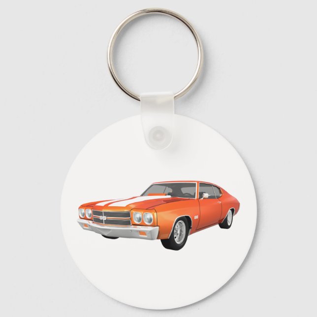 Chaveiro 1970 Chevelle SS: Laranja Finish: (Frente)