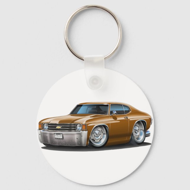 Chaveiro 1971-72 Chevelle Brown Car (Frente)
