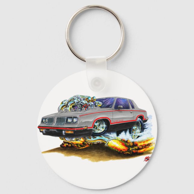 Chaveiro 1984-88 Hurst Olds Grey-Black Car (Frente)