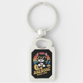 Chaveiro 1986 Birthday Retro Cat Lover Ukulele 40th Bday