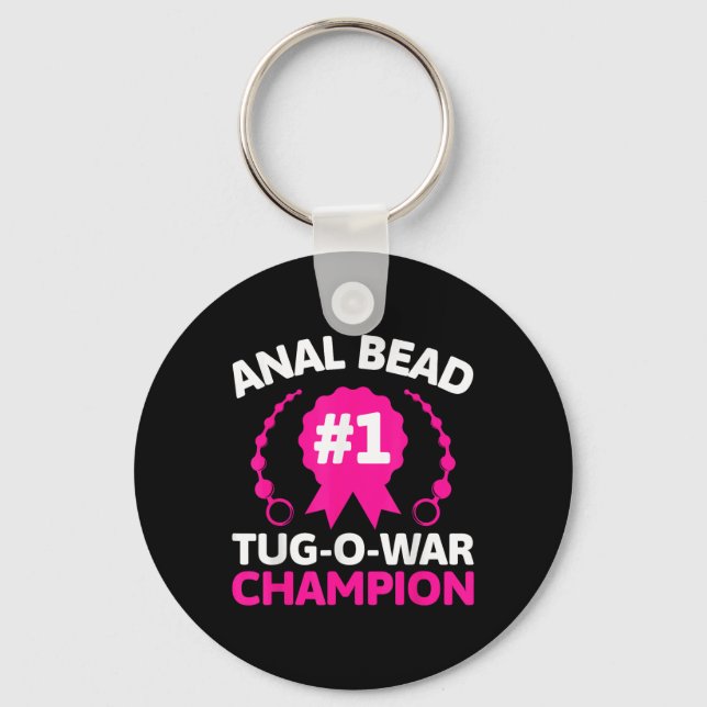 Chaveiro #1 Bead Tug O War Champher Engraçado Adulto Humor  (Frente)