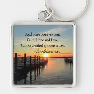 CHAVEIRO 1 CORINTHIANS 13 SUNSET DESIGN