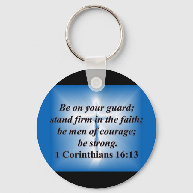 Chaveiro 1 Coríntios 16:13 (Frente)
