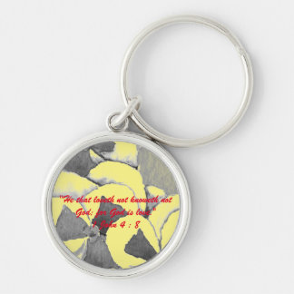 Chaveiro 1 John 4:8 "— para Deus é o amor." Chave de verdad