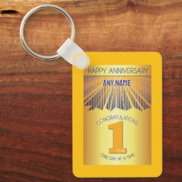 Chaveiro 1 Year Sober Anniversary | Golden Ray 12 Step