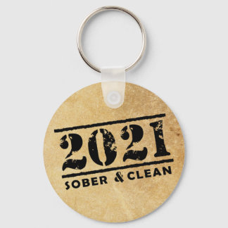 Chaveiro 2021 Sober & Clean Recovery Sobriety Incenagement