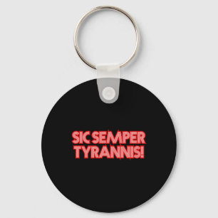 Chaveiro 2025 de julho 4 Sic Semper Tyrannis Veterans Trump