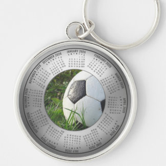 Chaveiro 2026 Calendar Keychain Soccer Ball In Grass