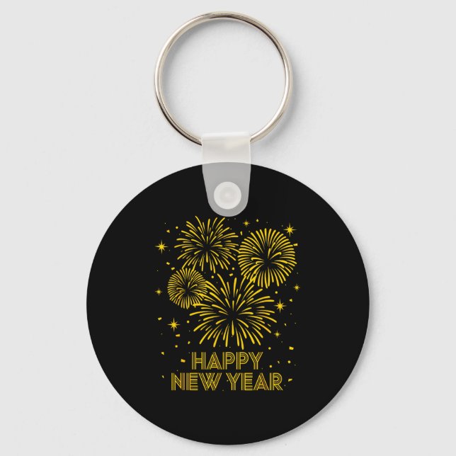 Chaveiro 2026 Happy New Year Firework New Year's Eve Party  (Frente)