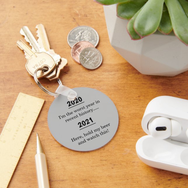 Chaveiro 20XX O Pior Ano Possível Novidade Pessimista Engra (Mesa)