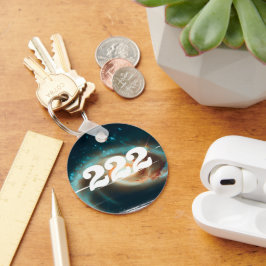 Chaveiro 222 Manifestação Universe Angel Number Galaxy