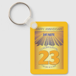 Chaveiro 23 Year Sober Anniversary | Golden Ray 12 Step
