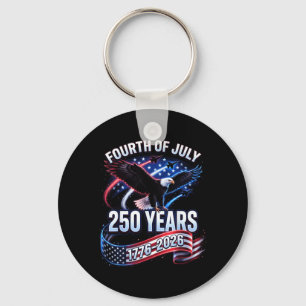 Chaveiro 250º Aniversário EUA 1776-2026 Patriótico
