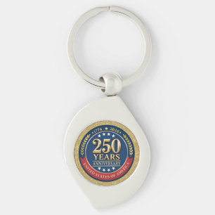 Chaveiro 250º Aniversário EUA Patriótico 1776–2026