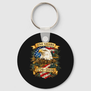 Chaveiro 250 Anos American 1776 2026 250º Aniversário EUA