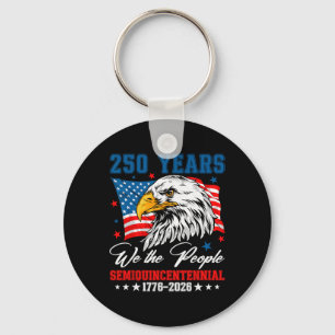 Chaveiro 250 Anos American 1776 2026 Águia do 250º Aniversá