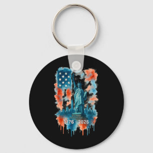 Chaveiro 250 Anos Bandeira Estátua Da Liberdade 1776-2026 2