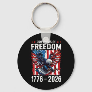 Chaveiro 250 Anos De Liberdade 1776 2026 Patriótico Ld Águi
