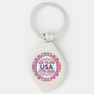 Chaveiro 250 Anos EUA   1776-2026 Semiquincentenário