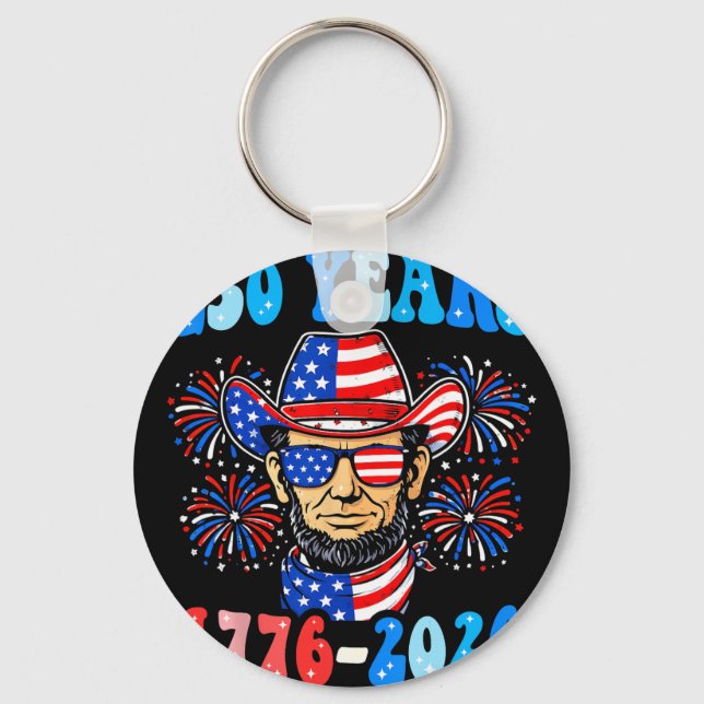 Chaveiro 250 Anos George Washington 1776-2026 250º Aniversá (Frente)