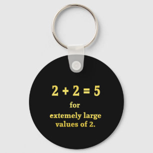Chaveiro 2 + 2 = 5 Piada Matemática Divertida