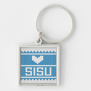 Chaveiro 2 da malha do coração de Sisu