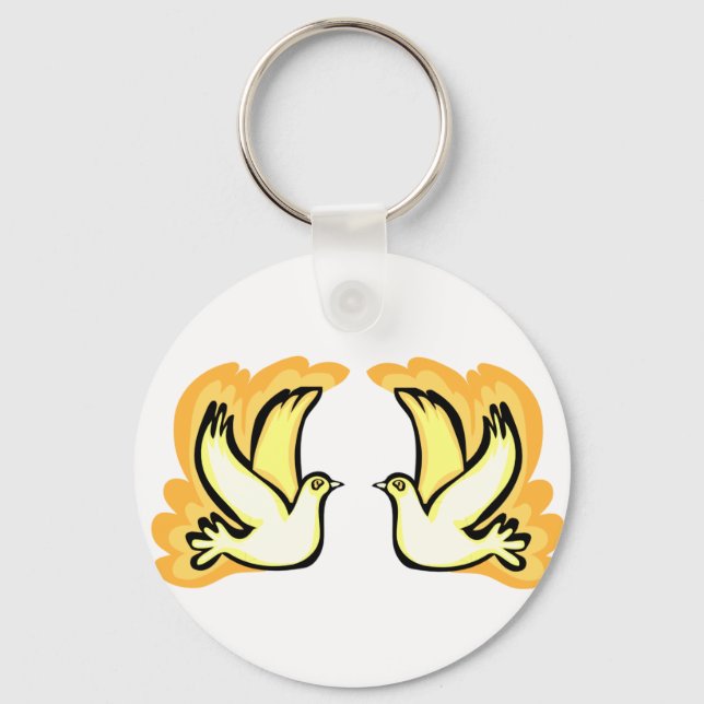 Chaveiro 2 Dovas de Tartaruga (Frente)