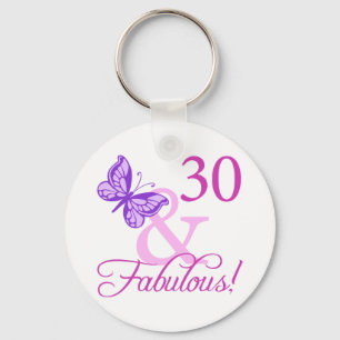 Chaveiro 30 E Presentes Fabulosos De Aniversário (Ameixa)