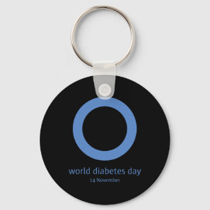 Chaveiro &#34;Dia Mundial da Diabetes &#34; Sensibilização 