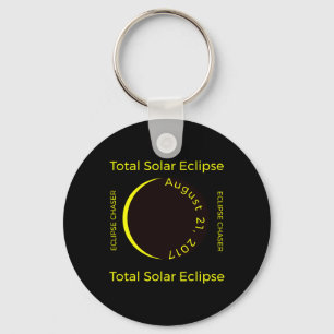 Chaveiro #34;eclipse Chaser#34; Total do Eclipse Solar Ago 