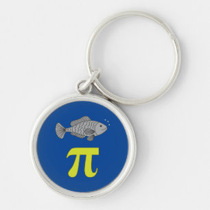 Chaveiro 3.14 Piada De Matemática Engraçada Pie Pun De Peix