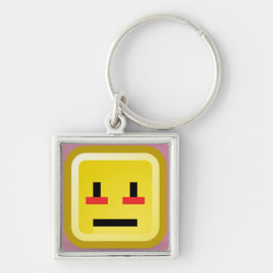 Chaveiro (3,5 cm) o anel chave quadrado superior pequeno