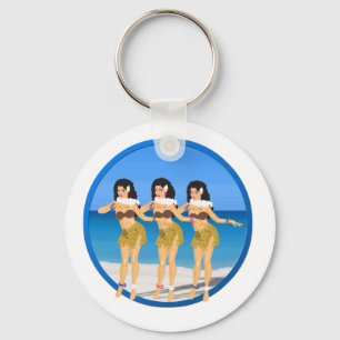 Chaveiro 3 Hulas na praia