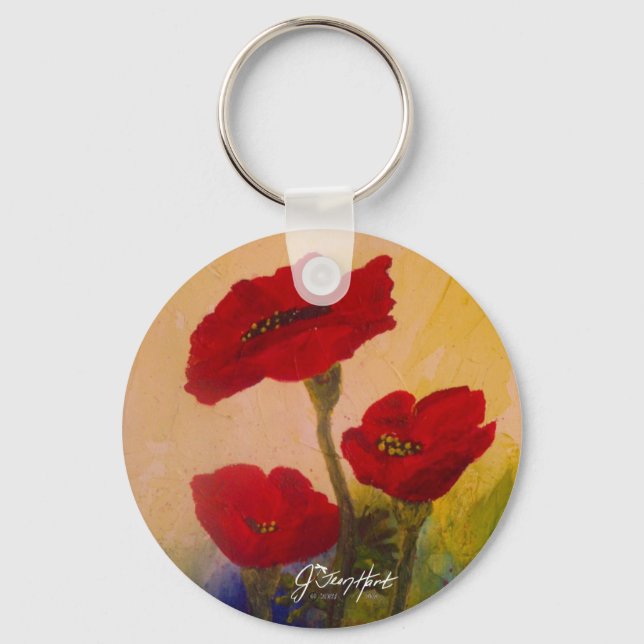 Chaveiro 3 Poppies (Frente)